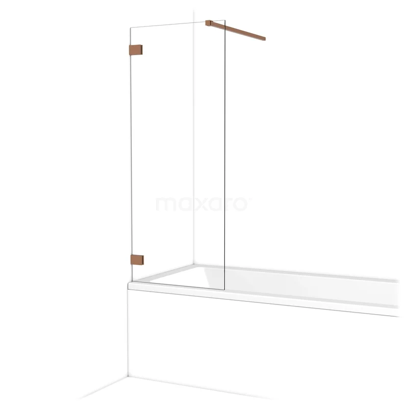 Diamond Badwand | 60 cm Koper Helder glas BDA06120KP