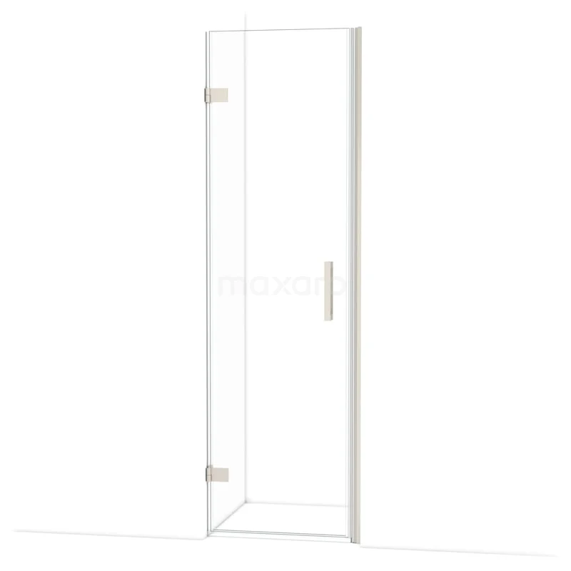 Diamond Douchedeur | 60 cm Rvs Helder glas Draaideur DDA2106220BR Heldere glazen douchedeur met chrome scharnieren en slank handvat, ideaal voor een moderne badkamer.