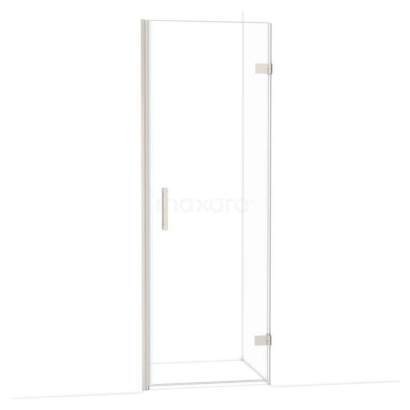 Diamond Douchedeur | 70 cm Rvs Helder glas Draaideur DDA2207220BR Heldere glazen douchedeur met chromen scharnieren, strakke vormgeving, ideaal voor een moderne badkamer.