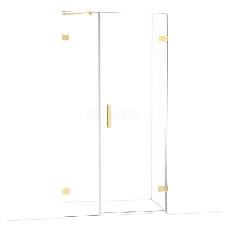 Diamant-Duschtüren DDC220704220GLG Duschkabine mit goldfarbenen Akzenten, elegantes Glasdesign, ideal für ein modernes Badezimmer.