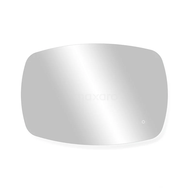 Badezimmerspiegel mit Beleuchtung LED Norvolo, 100x65 cm M18-1000-43080 Rechteckiger Spiegel mit abgerundeten Ecken, rahmenloses Design, ideal für eine moderne Badezimmergestaltung.