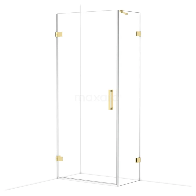Diamond Douchecabine | 90x50 cm Glanzend lichtgoud Helder glas Draaideur Rechthoek CDA210905220GLG Diamond Douchecabine | 90x50 cm Glanzend lichtgoud Helder glas Draaideur Rechthoek CDA210905220GLG
