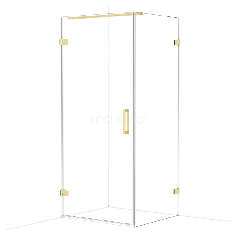 Duschkabine Diamond CDA210908120GLG Duschkabine mit goldfarbenen Akzenten, Glaswänden und modernem Design, perfekt für ein modernes Badezimmer.