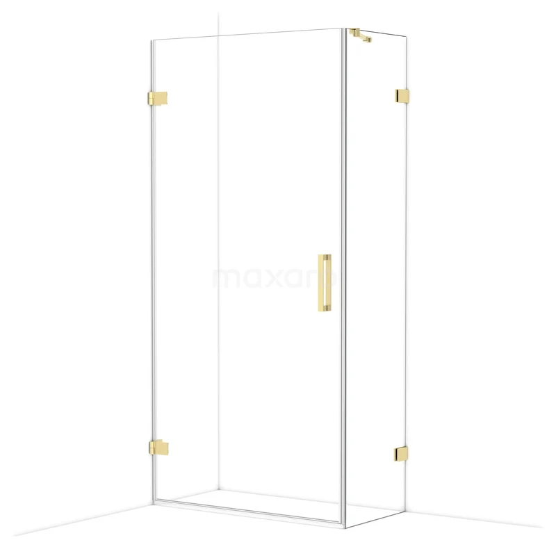 Diamond Shower enclosure | 100x50 cm Glanzend lichtgoud Clear glass Pivot door Rectangle CDA211005220GLG Diamond Shower enclosure | 100x50 cm Glanzend lichtgoud Clear glass Pivot door Rectangle CDA211005220GLG