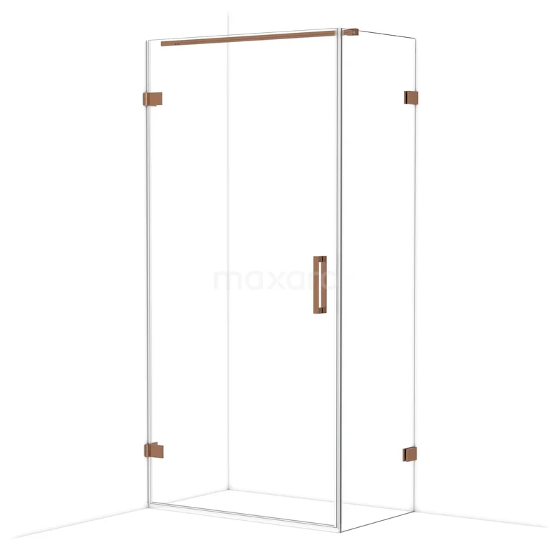 Diamond Shower enclosure | 100x60 cm Glanzend koper Clear glass Pivot door Rectangle CDA211006120GKP Diamond Shower enclosure | 100x60 cm Glanzend koper Clear glass Pivot door Rectangle CDA211006120GKP