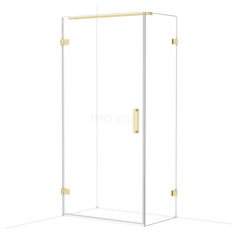 Diamond Shower enclosure | 100x60 cm Glanzend lichtgoud Clear glass Pivot door Rectangle CDA211006120GLG Diamond Shower enclosure | 100x60 cm Glanzend lichtgoud Clear glass Pivot door Rectangle CDA211006120GLG