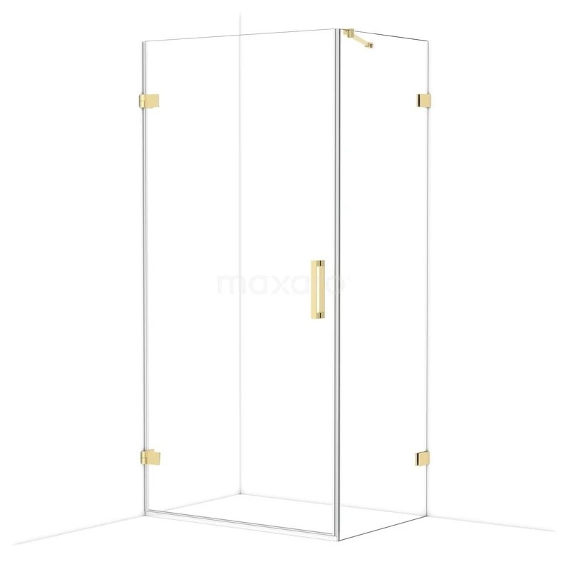 Diamond Douchecabine | 100x70 cm Glanzend lichtgoud Helder glas Draaideur Rechthoek CDA211007220GLG Diamond Douchecabine | 100x70 cm Glanzend lichtgoud Helder glas Draaideur Rechthoek CDA211007220GLG