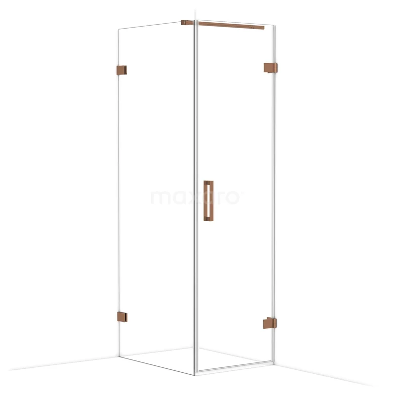 Diamond Douchecabine | 80x60 cm Glanzend koper Helder glas Draaideur Rechthoek CDA220608120GKP Diamond Douchecabine | 80x60 cm Glanzend koper Helder glas Draaideur Rechthoek CDA220608120GKP