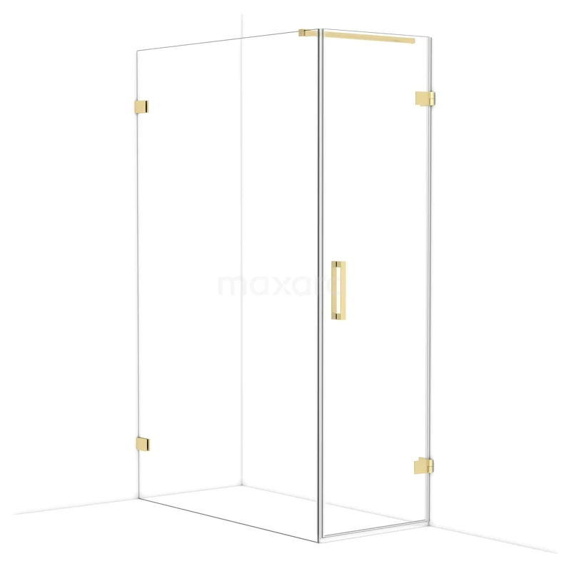 Diamond Douchecabine | 130x60 cm Lichtgoud Helder glas Draaideur Rechthoek CDA220613120LG Diamond Douchecabine | 130x60 cm Lichtgoud Helder glas Draaideur Rechthoek CDA220613120LG