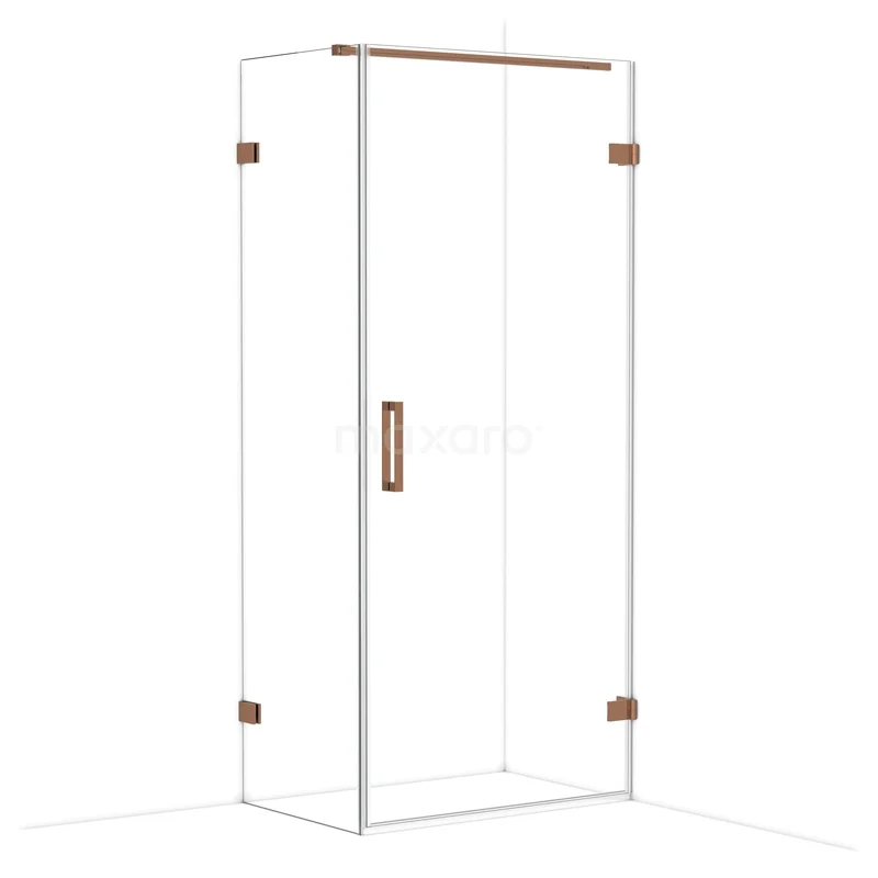 Diamond Douchecabine | 90x60 cm Glanzend koper Helder glas Draaideur Rechthoek CDA220906120GKP Diamond Douchecabine | 90x60 cm Glanzend koper Helder glas Draaideur Rechthoek CDA220906120GKP