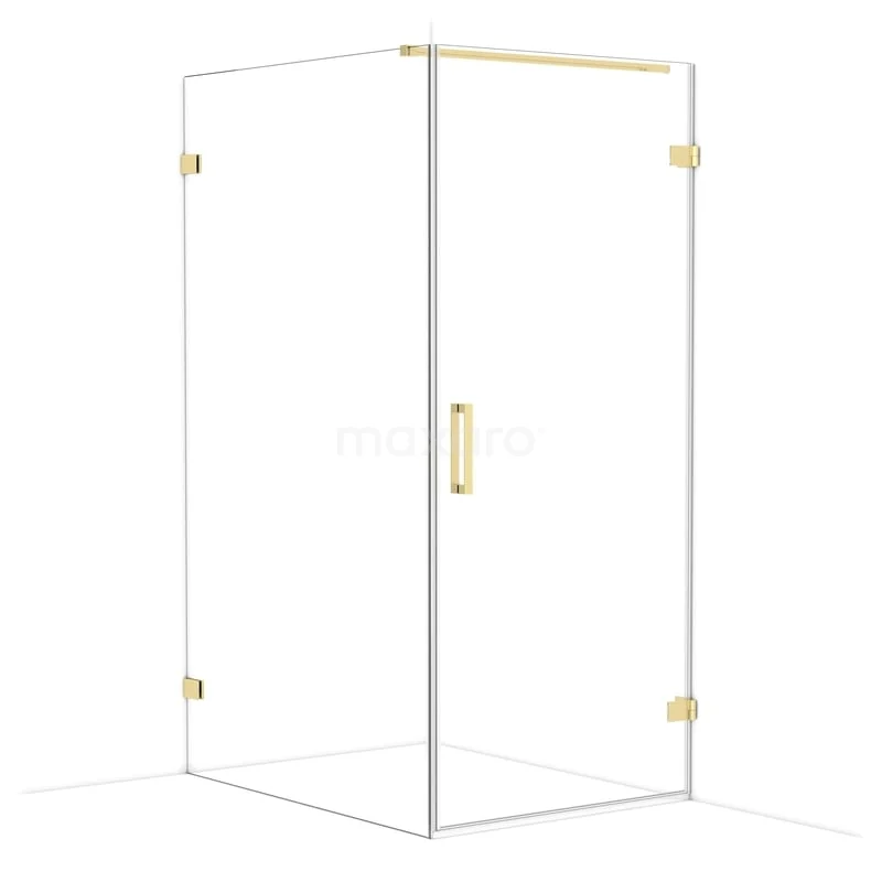 Diamond Douchecabine | 120x90 cm Glanzend lichtgoud Helder glas Draaideur Rechthoek CDA220912120GLG Diamond Douchecabine | 120x90 cm Glanzend lichtgoud Helder glas Draaideur Rechthoek CDA220912120GLG