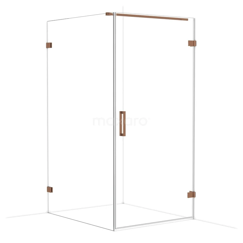 Diamond Douchecabine | 120x100 cm Glanzend koper Helder glas Draaideur Rechthoek CDA221012120GKP Diamond Douchecabine | 120x100 cm Glanzend koper Helder glas Draaideur Rechthoek CDA221012120GKP