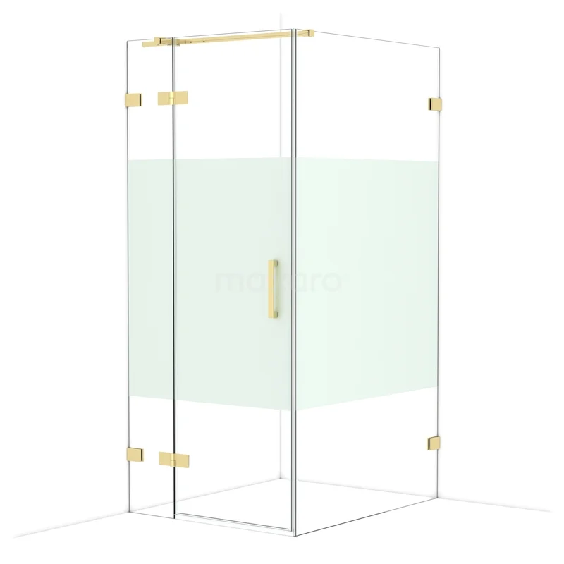 Duschkabine Diamond CDB213611323GLG Glas Duschkabine mit goldenen Scharnieren und Tür, rechteckiges Design; elegantes Badezimmeraccessoire.