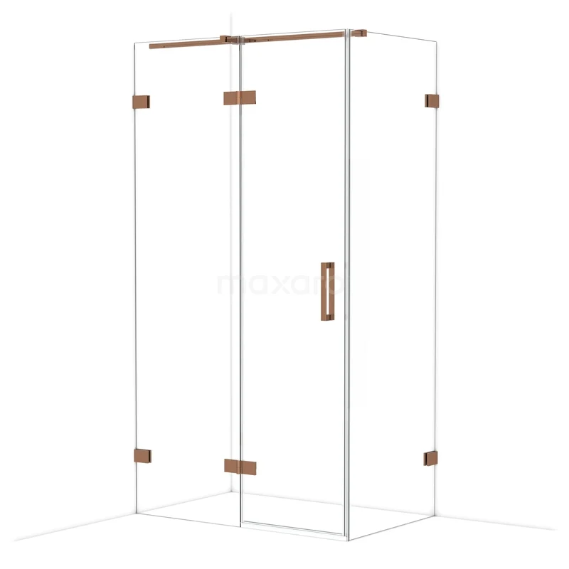 Diamond Douchecabine | 110x70 cm Glanzend koper Helder glas Draaideur Rechthoek CDB216507320GKP Diamond Douchecabine | 110x70 cm Glanzend koper Helder glas Draaideur Rechthoek CDB216507320GKP