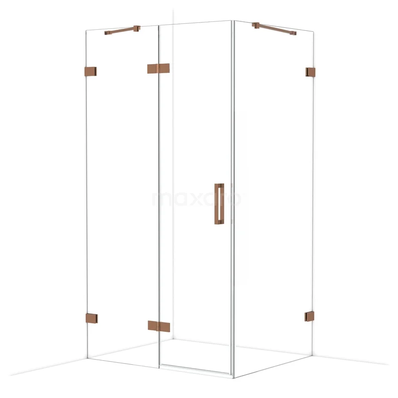 Diamond Douchecabine | 110x90 cm Glanzend koper Helder glas Draaideur Rechthoek CDB216509420GKP Diamond Douchecabine | 110x90 cm Glanzend koper Helder glas Draaideur Rechthoek CDB216509420GKP