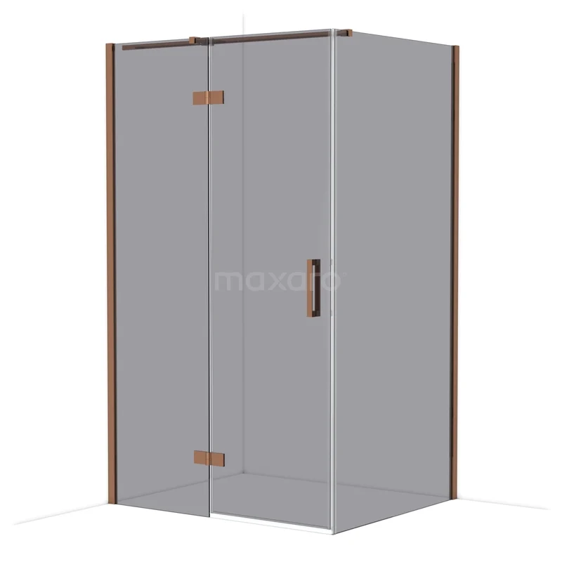 Diamond Douchecabine | 120x100 cm Glanzend koper Rookglas Draaideur Rechthoek CDB216610311GKP Diamond Douchecabine | 120x100 cm Glanzend koper Rookglas Draaideur Rechthoek CDB216610311GKP