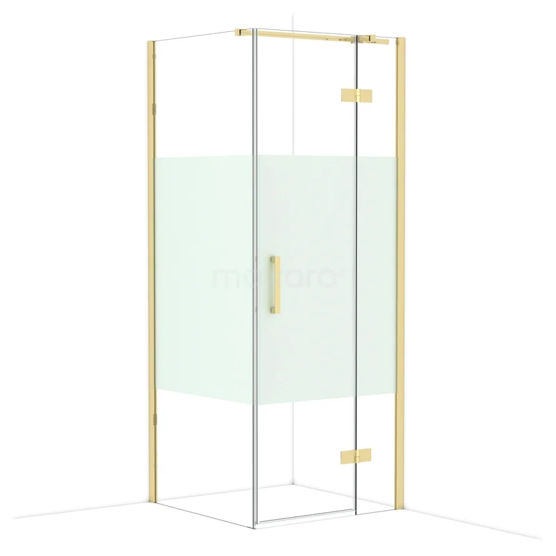 Duschkabine Diamond CDB223508313GLG Duschkabine quadratisch, Glas mit goldenen Akzenten, modernes Design für stilvolles Badezimmer.