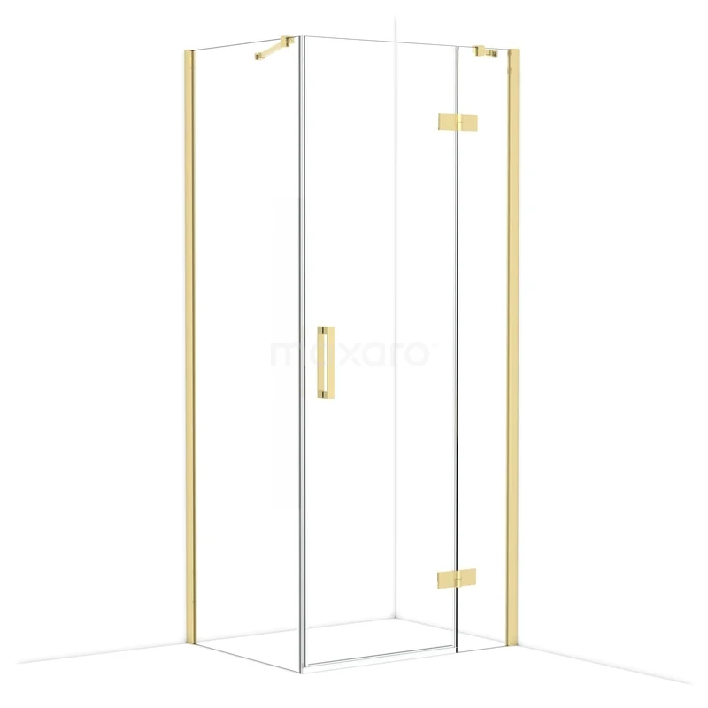 Diamond Douchecabine | 90x70 cm Glanzend lichtgoud Helder glas Draaideur Rechthoek CDB223607410GLG Diamond Douchecabine | 90x70 cm Glanzend lichtgoud Helder glas Draaideur Rechthoek CDB223607410GLG