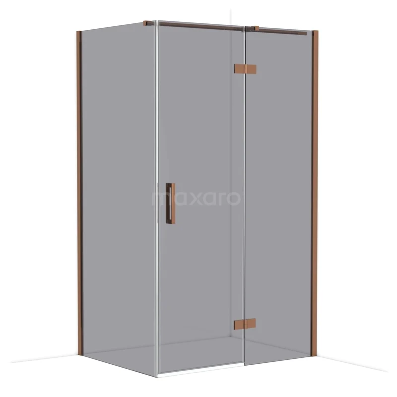 Duschkabine Diamond CDB226609311GKP Luxe Eck-Duschkabine mit Klarglas, minimalistischem Design und Matt Schwarz Akzenten, ideal für ein modernes Badezimmer.