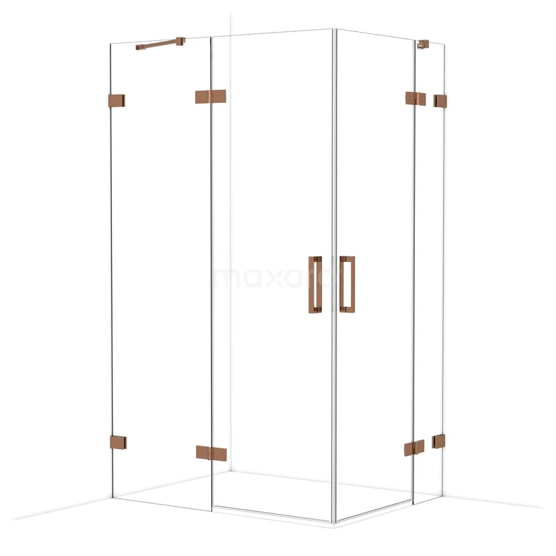 Duschkabine Diamond CDD6636420GKP Glasene Eck-Duschkabine mit bronzefarbenen Akzenten, minimalistisches Design und ideal für eine stilvolle Badezimmergestaltung.