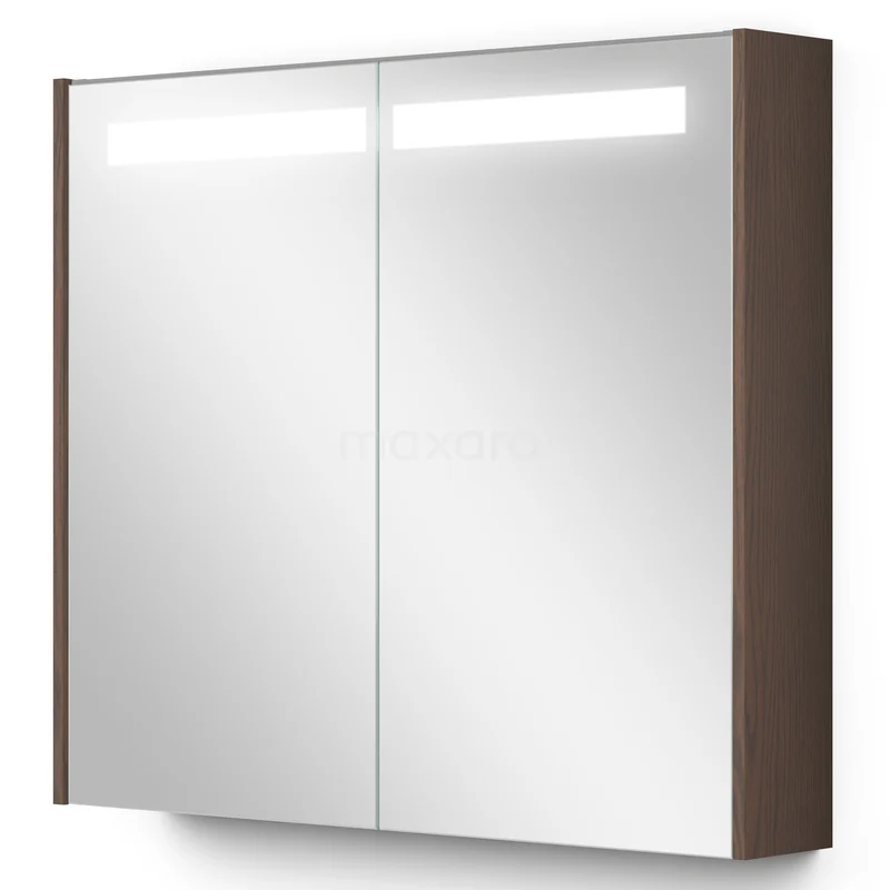 Spiegelkast Met Verlichting Modulo 80x70 Cacao eik K99-0800-59008-62 Spiegelkast Met Verlichting Modulo 80x70 Cacao eik K99-0800-59008-62