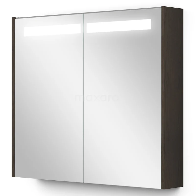 Spiegelkast Met Verlichting Modulo 80x70 Espresso eik K99-0800-59008-63 Spiegelkast Met Verlichting Modulo 80x70 Espresso eik K99-0800-59008-63