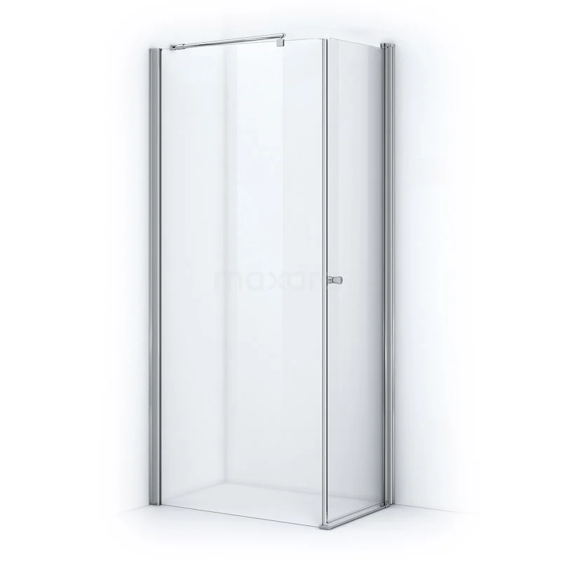 Zircon Comfort Shower enclosure | 80x70 cm Chrome Clear glass Pivot door Rectangle DC-0807011