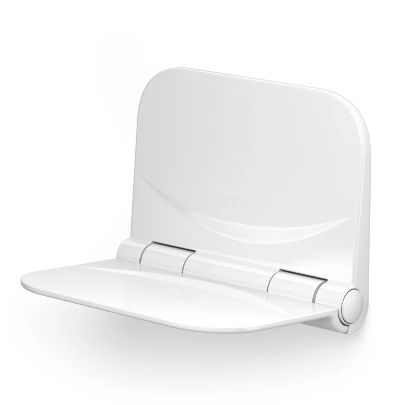 Shower seat with backrest White Wall-mounted DS-003W