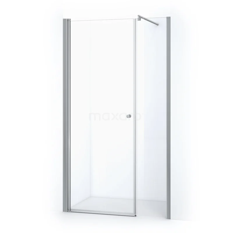 Zircon Comfort Shower door | 115 cm Chrome Clear glass Pivot door DW-0408013