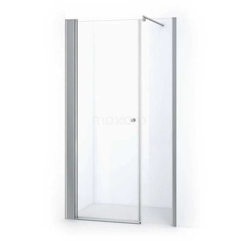 Duschwand Zircon Comfort 130cm aus klarem Sicherheitsglas Chrom DW-0508213 Glasene Duschtür mit Aluminiumrahmen, Drehtürdesign, ideal für eine moderne Badezimmergestaltung.