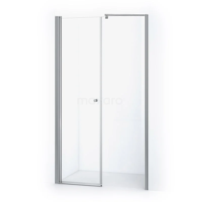 Zircon Comfort Shower door | 125 cm Chrome Clear glass Pivot door DW-0706011