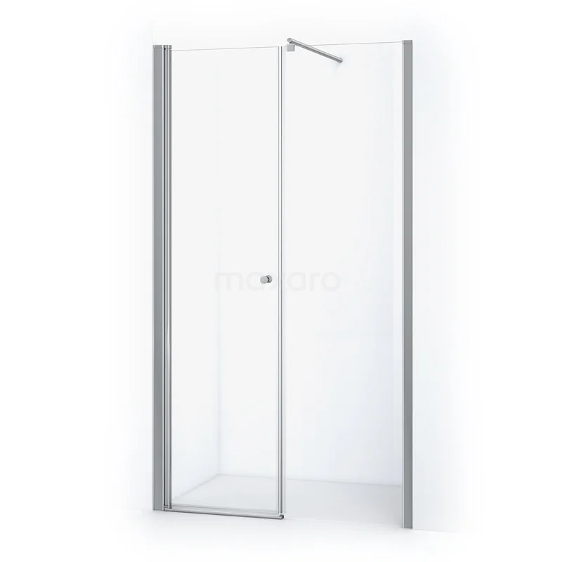Zircon Comfort Shower door | 125 cm Chrome Clear glass Pivot door DW-0706013