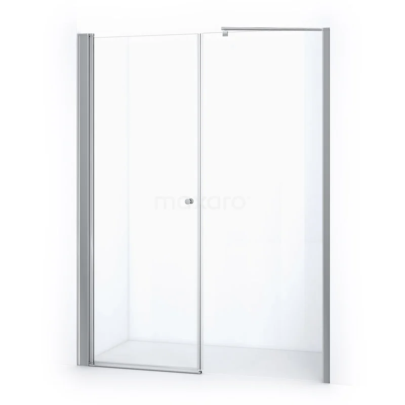 Zircon Comfort Shower door | 170 cm Chrome Clear glass Pivot door DW-0908111