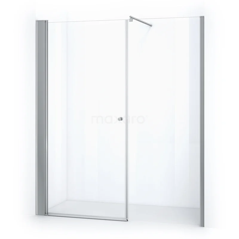 Duschwand Zircon Comfort 180cm aus klarem Sicherheitsglas Chrom DW-0810213 Glasene Duschwand mit Schiebetür, minimalistisches Design, Aluminiumprofil, ideal für moderne Badezimmergestaltung.