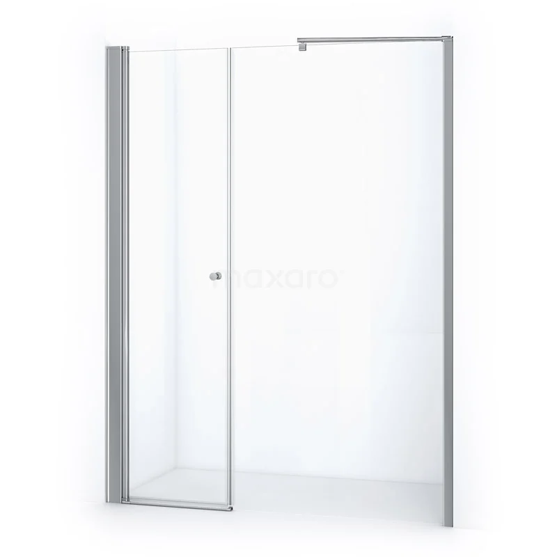Zircon Comfort Shower door | 170 cm Chrome Clear glass Pivot door DW-1007111