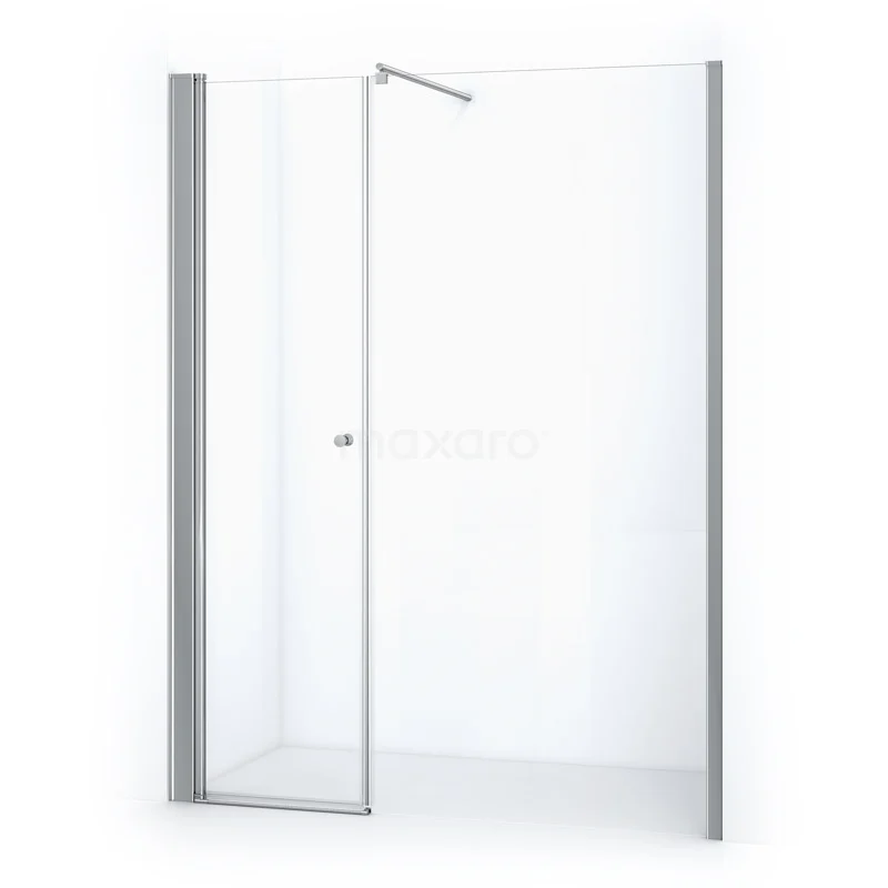 Zircon Comfort Shower door | 180 cm Chrome Clear glass Pivot door DW-1107113