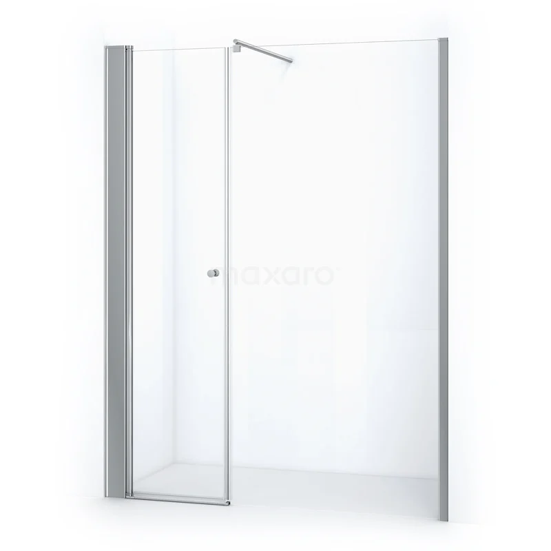 Zircon Comfort Shower door | 170 cm Chrome Clear glass Pivot door DW-1106213
