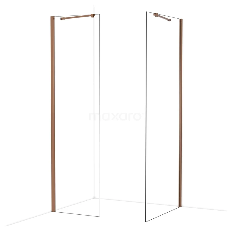 Begehbare Duschen IDB0609410GKP Minimalistisches Duscheprofil in Weiß und Holzoptik, geeignet für moderne Badezimmer, mit schlankem Design und hochwertiger Verarbeitung.