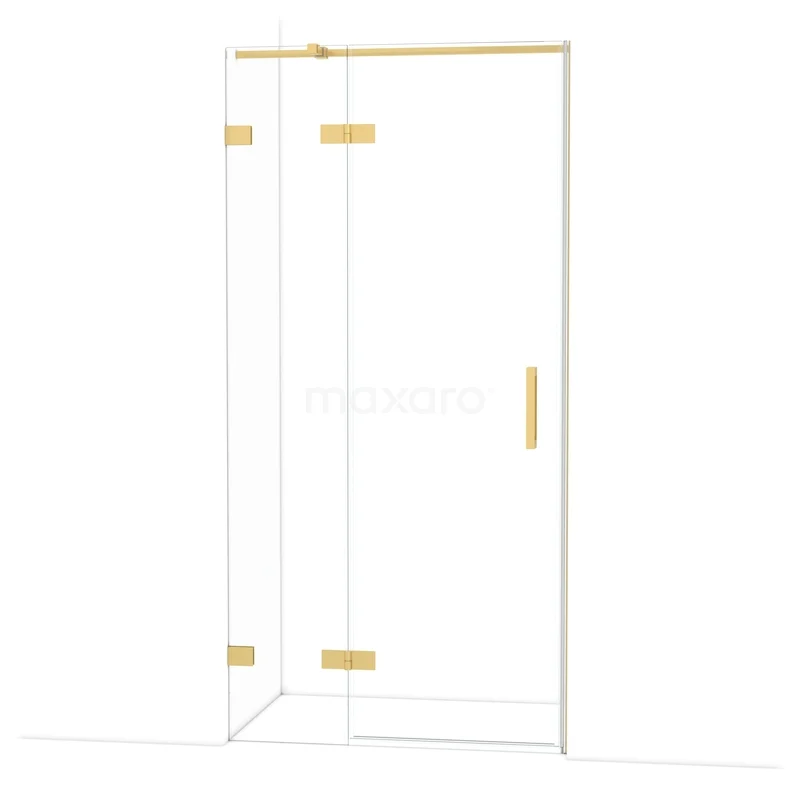 Diamant-Duschtüren DDB21461320GG Glas Duschkabine mit goldfarbenen Akzenten, elegantes Design für moderne Bäder.