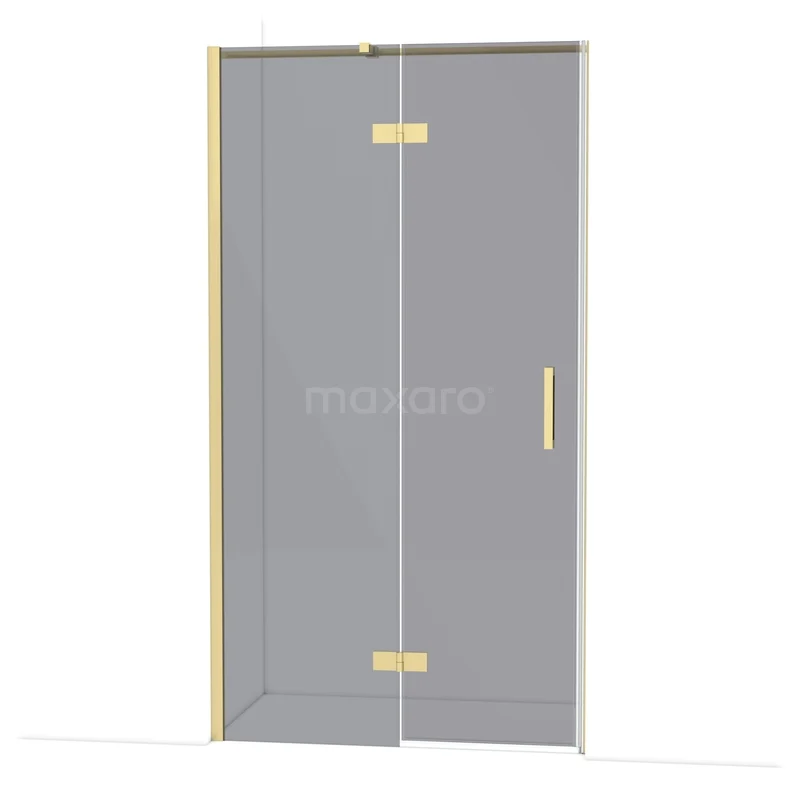 Diamant-Duschtüren DDB21651311LG Glas Duschtür mit Gold Scharnieren und Handgriff, modernes Design, geeignet für luxuriöse Bäder.