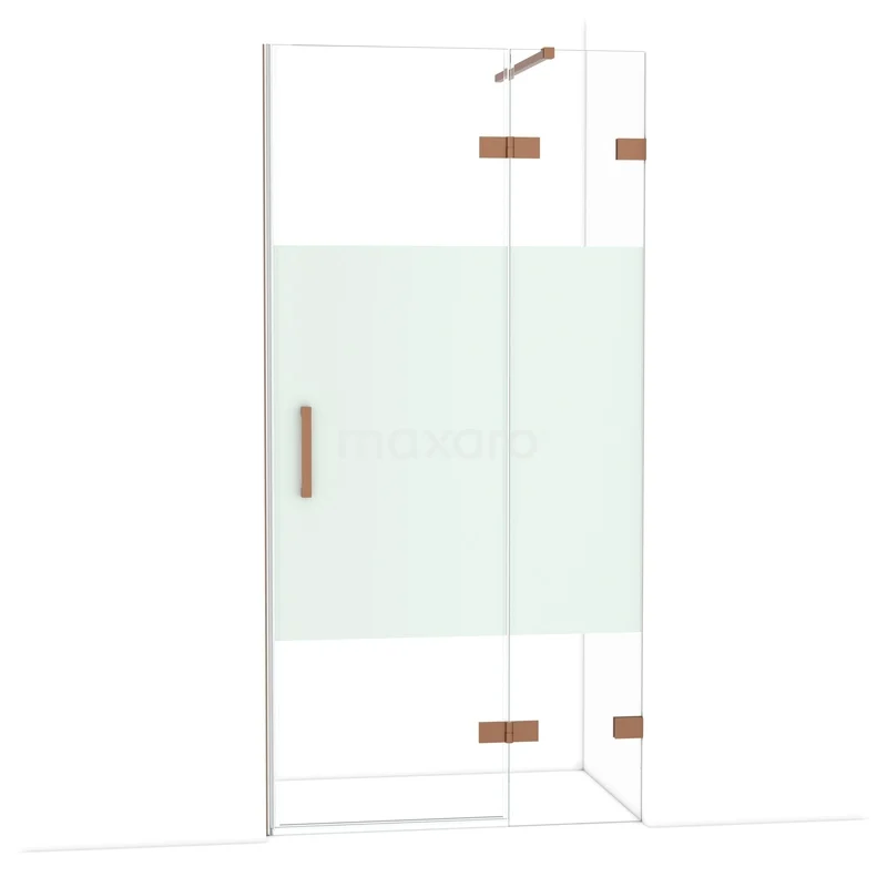 Diamant-Duschtüren DDB22461123KP Duschkabine mit matglaspaneel, Chromprofil und straffem Design, ideal als stilvolle Trennwand im Badezimmer.