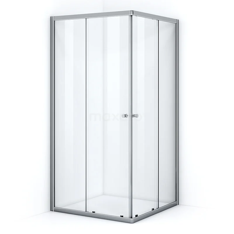Ruby Essence Shower enclosure | 90x90 cm Chrome Clear glass Sliding door Square L2805-0909CN