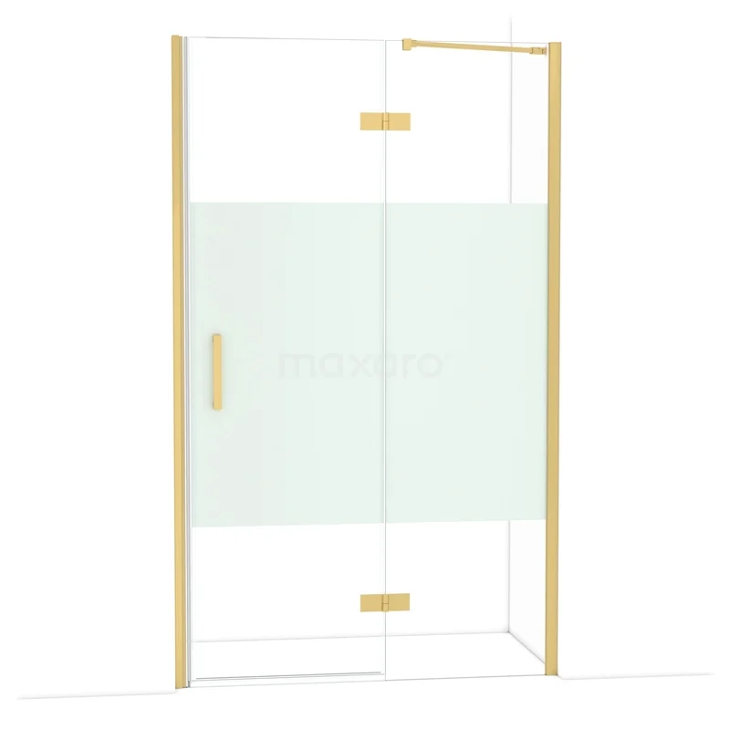 Diamant-Duschtüren DDB22662213GG Duschtür mit goldfarbenen Akzenten, mattglas und schlankem Design, perfekt für eine moderne Badezimmer Einrichtung.