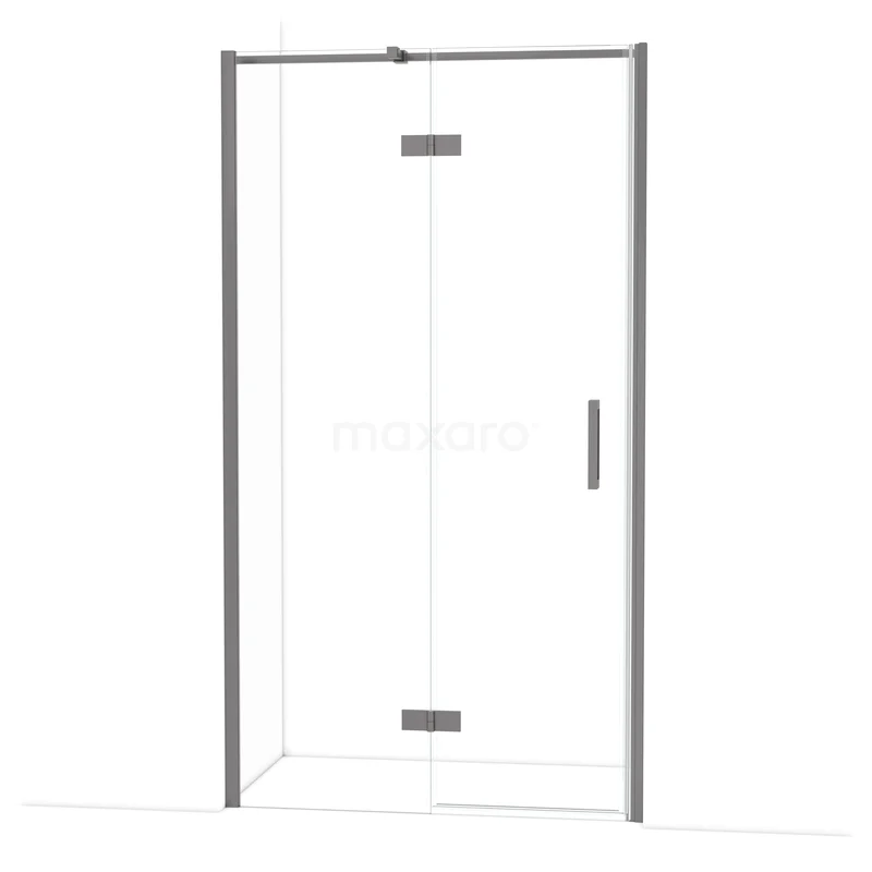 Diamant-Duschtüren DDB21652310ZM Duschtür aus Klarglas mit Edelstahl-Scharniere und minimalistischem Design, perfekt für einen modernen Badezimmerstil.