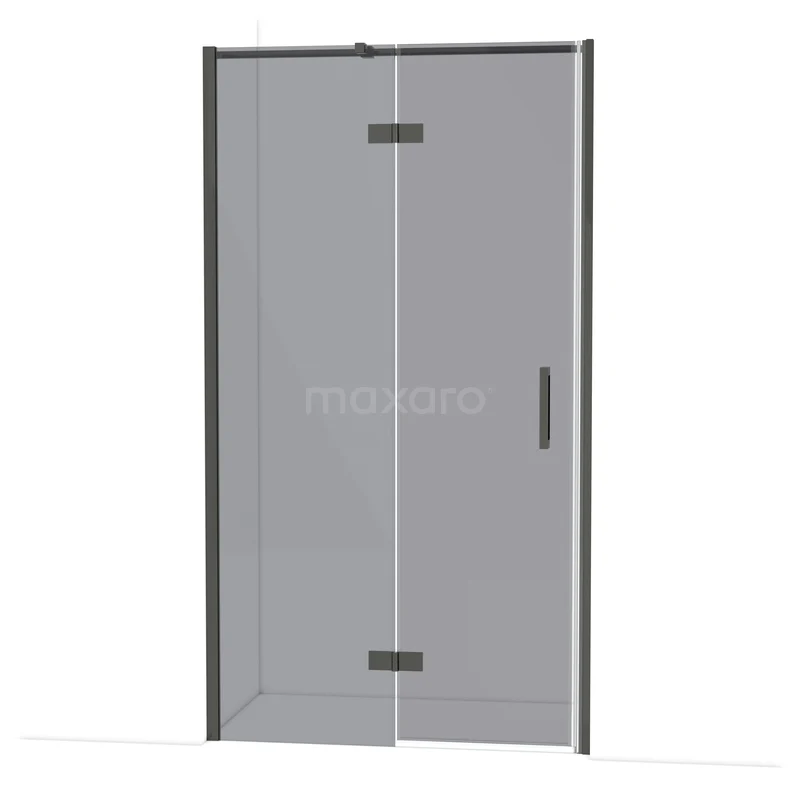 Diamant-Duschtüren DDB21652311BC Matt Schwarz Duschtür mit Klarglas, Scharnierdeuren und schlankem Design. Perfekt als moderne Ergänzung zum Badezimmer.