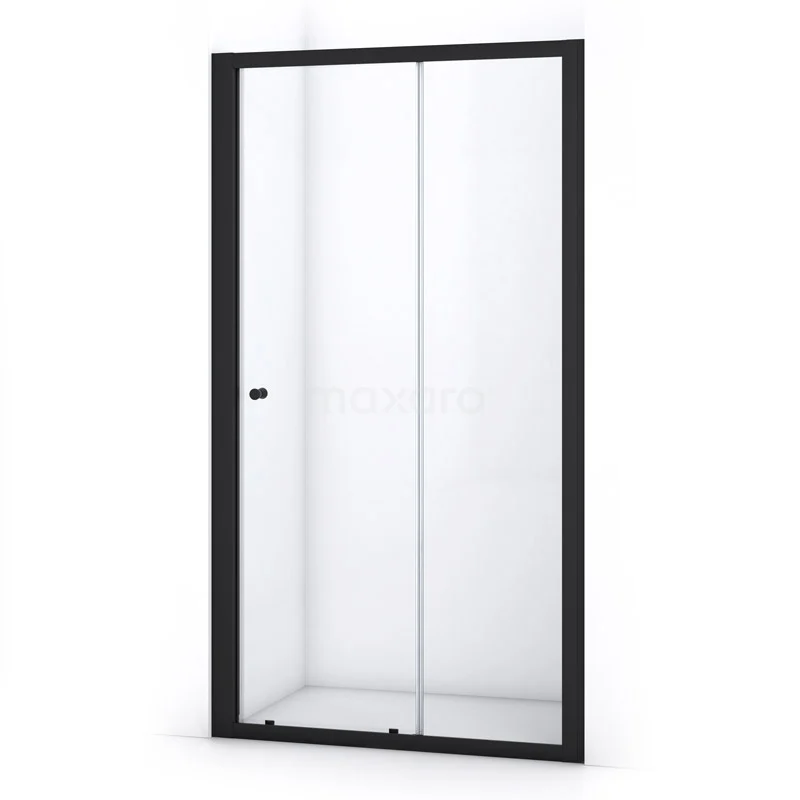 Ruby Allure Shower door | 105 cm Matte black Clear glass Sliding door S0880-1000MN