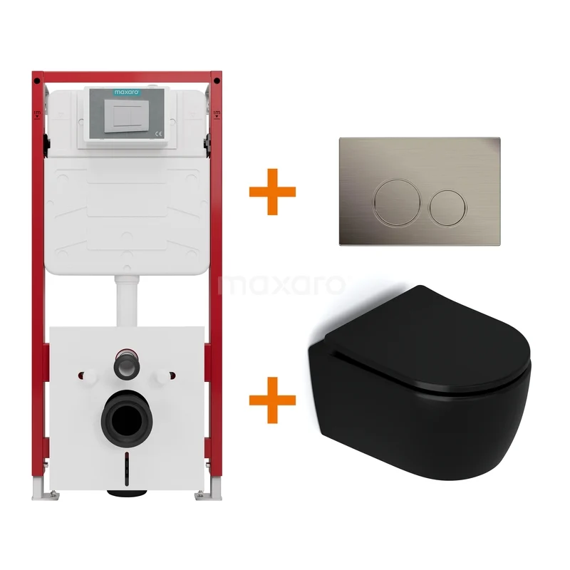 Toilet sets Matt black without rim + Maxaro Flush Pro built-in cistern TOI4063 TOI4063_Hw.jpg