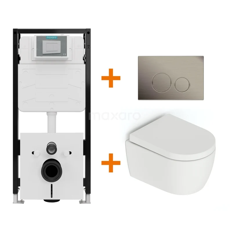 Toiletsets Mat wit zonder Spoelrand + Maxaro Flush Pro inbouwreservoir met geluidsisolatie TOI4234 TOI4234_Hw.jpg