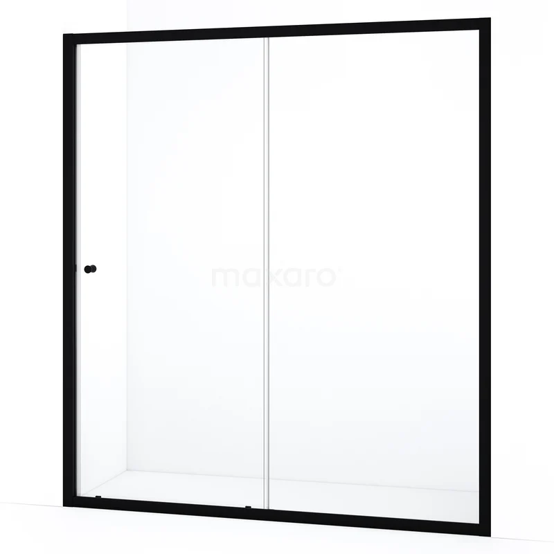 Ruby Allure Duschtür | 170 cm Matt Schwarz Klarglas Schiebetür S0820-1700MN Ruby Allure Duschtür | 170 cm Matt Schwarz Klarglas Schiebetür S0820-1700MN