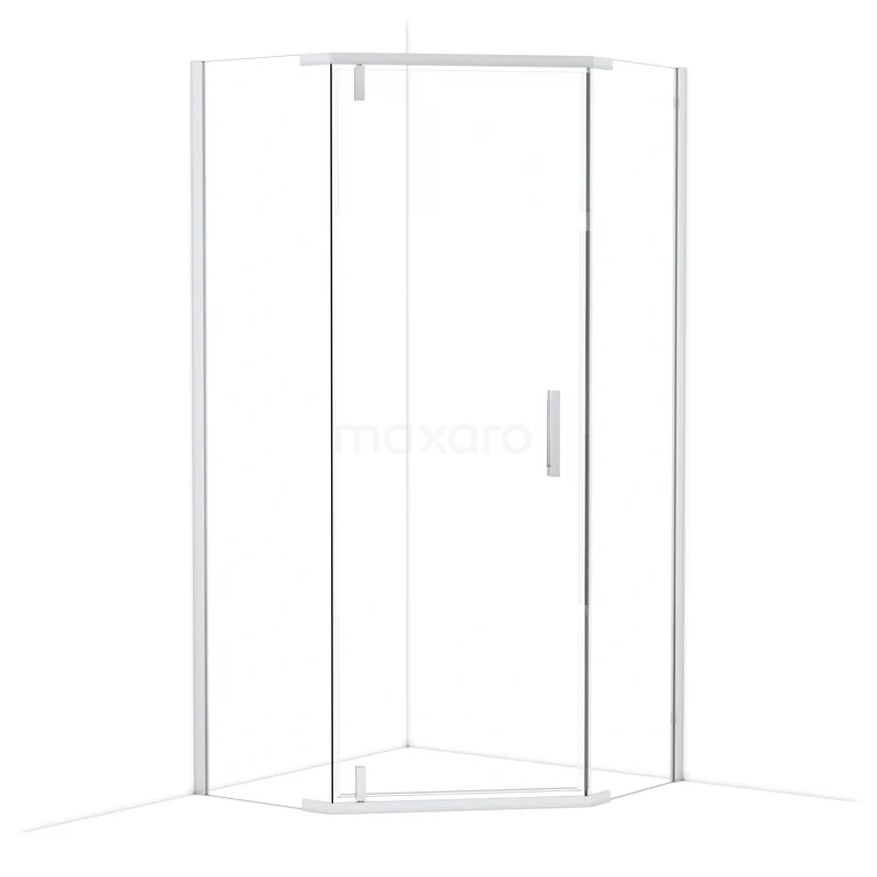 Topaz Douchecabine | 100x100 cm Chroom Draaideur Vijfhoek D6403_1000CN Topaz Douchecabine | 100x100 cm Chroom Draaideur Vijfhoek D6403_1000CN
